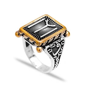 Signet Authentic Men Ring Wholesale Handmade 925 Sterling Silver